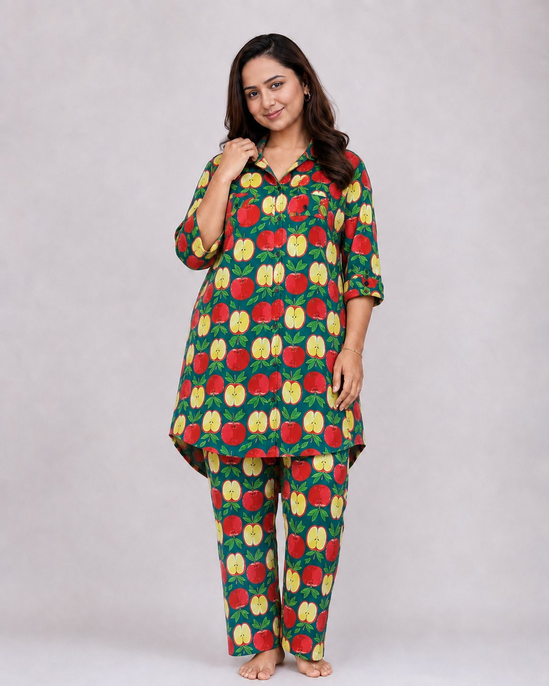 Green Apple Print Co-ord Set